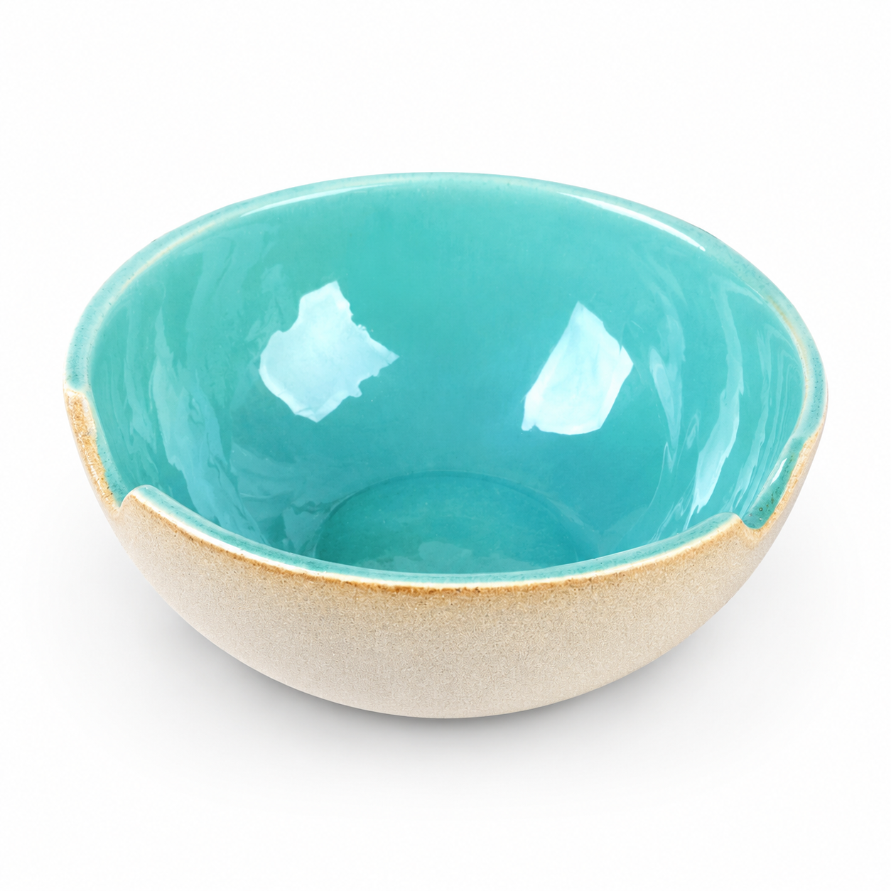 Turquoise Ceramic Pasta Bowl